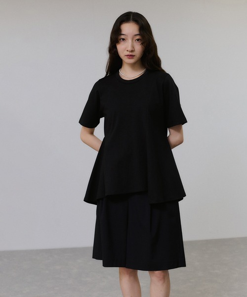 セール】【サステナブル】アシメフレアプルオーバー（Tシャツ