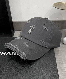 JOHNNY WOLF（ジョニーウルフ）の「ZEHEK クロスチャーム ダメージ キャップ【ユニセックスアイテム】（キャップ）」