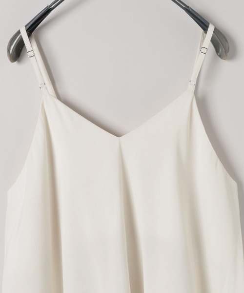 JEANASIS(ジーナシス)の「ピーチスキンレーストリムキャミ/579840(キャミソール・レディース・ベージュ/オフホワイト/チャコールグレー・FREE)」の8枚目の写真