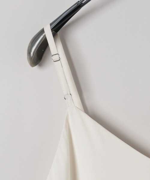 JEANASIS(ジーナシス)の「ピーチスキンレーストリムキャミ/579840(キャミソール・レディース・ベージュ/オフホワイト/チャコールグレー・FREE)」の9枚目の写真