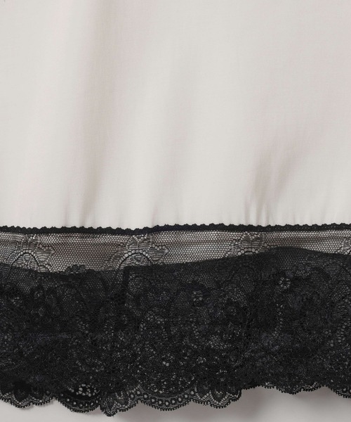 JEANASIS(ジーナシス)の「ピーチスキンレーストリムキャミ/579840(キャミソール・レディース・ベージュ/オフホワイト/チャコールグレー・FREE)」の10枚目の写真