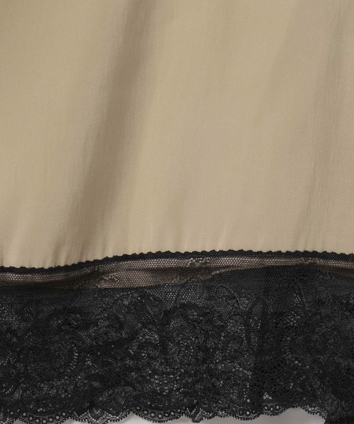 JEANASIS(ジーナシス)の「ピーチスキンレーストリムキャミ/579840(キャミソール・レディース・ベージュ/オフホワイト/チャコールグレー・FREE)」の11枚目の写真