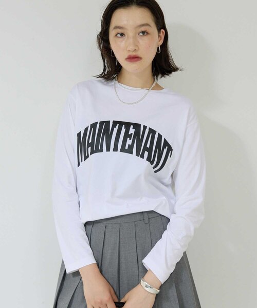 GALLARDAGALANTE（ガリャルダガランテ）の「ラウンドロゴT（Tシャツ/カットソー・レディース・ブルー/ホワイト・FREE）」の8枚目の写真