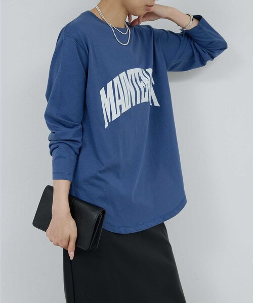 GALLARDAGALANTE（ガリャルダガランテ）の「ラウンドロゴT（Tシャツ/カットソー・レディース・ブルー/ホワイト・FREE）」の16枚目の写真