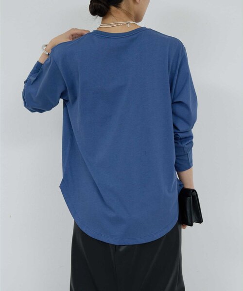 GALLARDAGALANTE（ガリャルダガランテ）の「ラウンドロゴT（Tシャツ/カットソー・レディース・ブルー/ホワイト・FREE）」の17枚目の写真