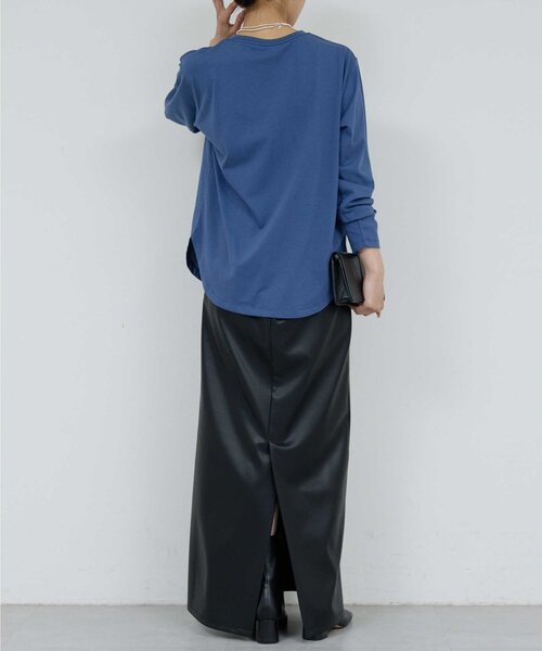 GALLARDAGALANTE（ガリャルダガランテ）の「ラウンドロゴT（Tシャツ/カットソー・レディース・ブルー/ホワイト・FREE）」の21枚目の写真