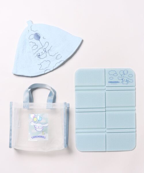 ACCOMMODE（アコモデ）の「サンリオキャラクターズ/サウナセット（ショルダーバッグ・レディース・イエロー/パープル/レッド/ピンク/ライトブルー/ブルー・FREE）」の2枚目の写真