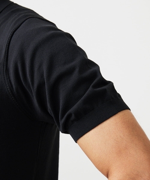 MICHEL KLEIN HOMME (ミッシェルクランオム)の「半袖ニットポロシャツ(ポロシャツ・メンズ・ライトグレー/ブラック/オレンジ・MEDIUM/LARGE/X-LARGE)」の12枚目の写真