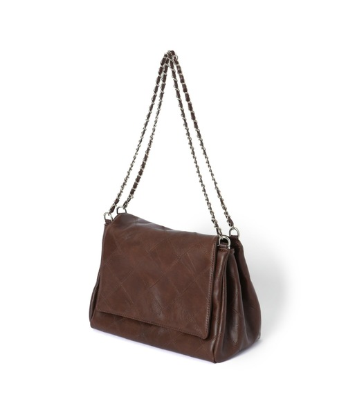 mic by Olu.(ミックバイオルドット)の「< ZOZOTOWN限定 >キルティングチェーンバッグ(ショルダーバッグ・レディース・キャメル/モカ/オフホワイト・FREE)」の13枚目の写真
