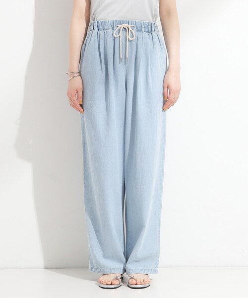 SHOO・LA・RUE（シューラルー）の「暑い夏も軽やかに デニムイージーワイドパンツ（その他パンツ・レディース・グレー/ブルー・04/03/02/01）」の11枚目の写真