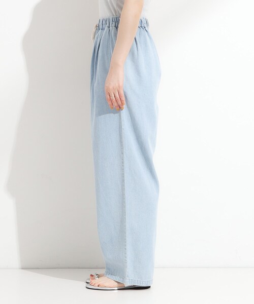 SHOO・LA・RUE（シューラルー）の「暑い夏も軽やかに デニムイージーワイドパンツ（その他パンツ・レディース・グレー/ブルー・04/03/02/01）」の12枚目の写真