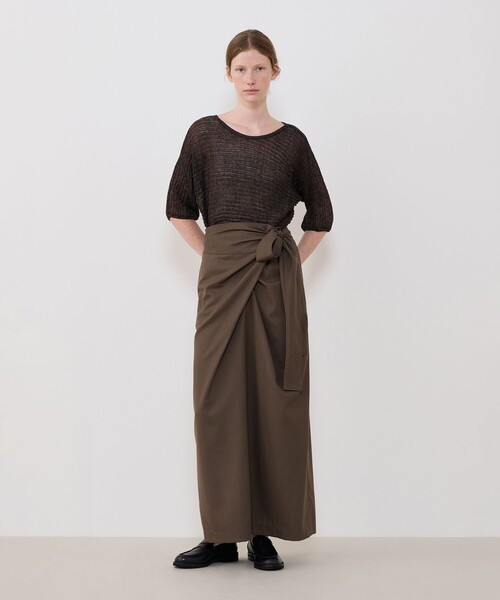 GALERIE VIE(ギャルリー ヴィー)の「コットンリネンムリネ ハーフスリーブプルオーバー(ニット/セーター・レディース・ブラウン系その他/グレー系その他2・FREE)」の7枚目の写真