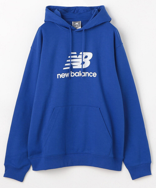 NEW BALANCE(ニューバランス)の「New Balance/ニューバランス SportEssentialsStackedLogoSWT H(パーカー・メンズ・ブルー/ネイビー/ブラック/グレー・MEDIUM/LARGE/X-LARGE)」の1枚目の写真