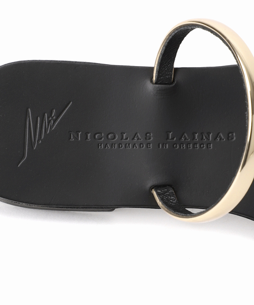 Spick & Span（スピックアンドスパン）の「《追加2》NICOLAS LAINAS / ニコラス ライナス メタルパーツフラットサンダル（サンダル・レディース・ゴールド・36/37/38）」の12枚目の写真