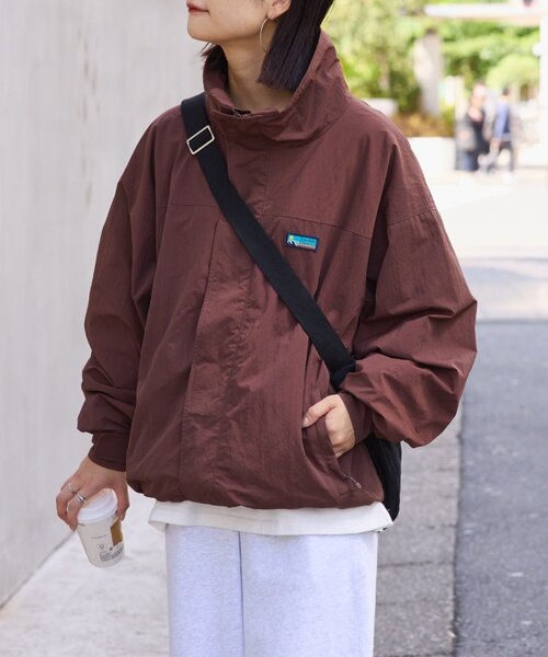 Franklin Climbing（フランクリンクライミング）の「【Franklin Climbing】　男女兼用/撥水/防風/カスケードスタンドジャケット（ナイロンジャケット・メンズ・ブラウン/ブルー/ブラック/オレンジ・MEDIUM/LARGE/SMALL）」の8枚目の写真