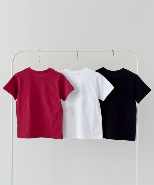 UNE MANSION(ユヌマンション)の「ユニークロゴクロップドバイカラードットパターン半袖Tシャツ(Tシャツ/カットソー・レディース・ブラック/ワイン/ホワイト・FREE)」の12枚目の写真
