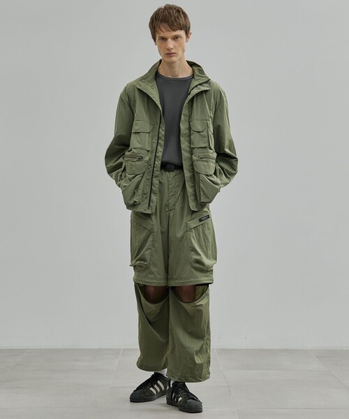 UNITED TOKYO(ユナイテッドトウキョウ)の「LIMONTA NYLON ユーティリティブルゾン(ブルゾン・メンズ・カーキ/ブラック・1/2)」の5枚目の写真
