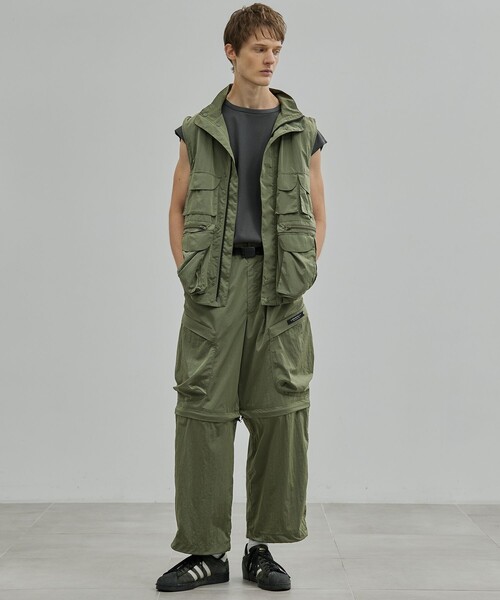 UNITED TOKYO(ユナイテッドトウキョウ)の「LIMONTA NYLON ユーティリティブルゾン(ブルゾン・メンズ・カーキ/ブラック・1/2)」の6枚目の写真