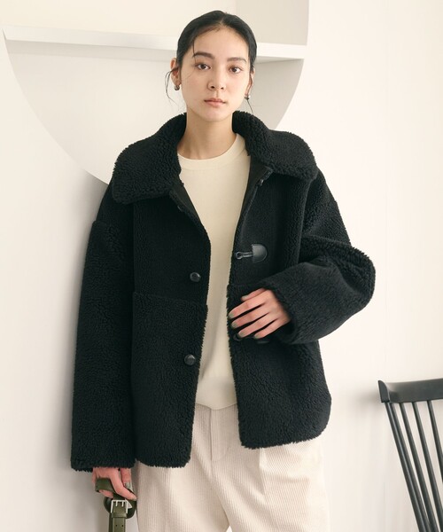 00s Y2K archive ムートン調 ボアジャケット ベロア お兄系 M WEB限定