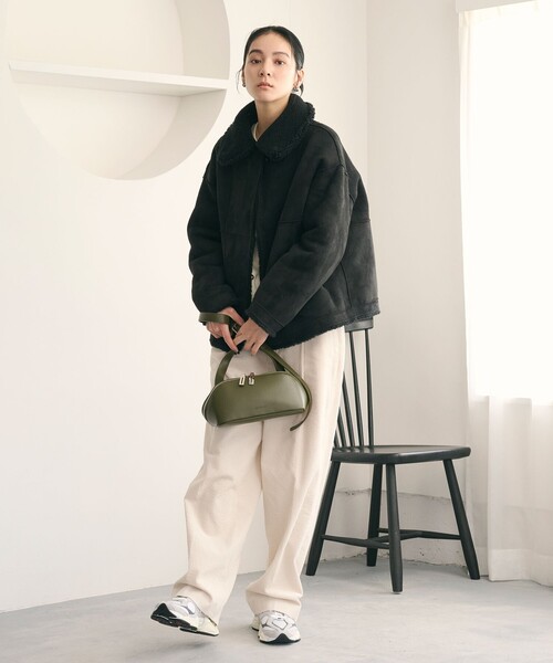 WEB限定】ボア×フェイクムートン ループボタンジャケット 2WAY（その他