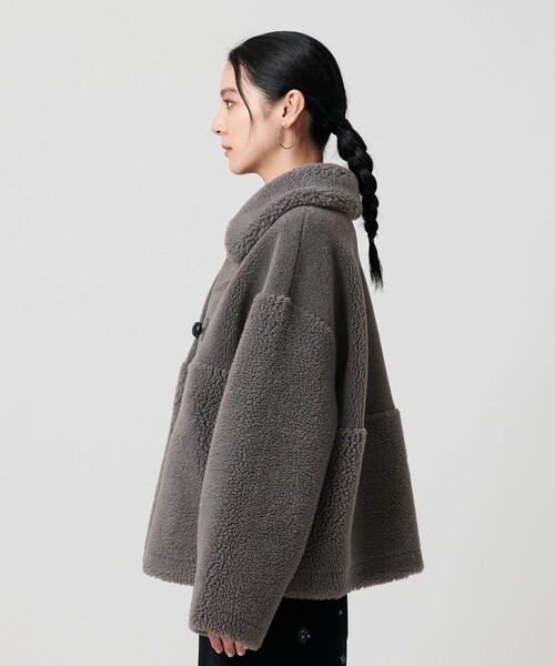 ユナイテッドアローズ パールボタンジャケット WEB限定】ボア×フェイクムートン ループボタンジャケット 2WAY（その他