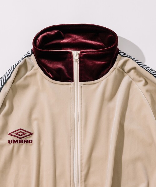 別注 UMBRO ベロア トラックジャケット ブラウン UMBRO × FREAK'S STORE/アンブロ 別注 Velour Track Jacket