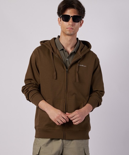 Eddie Bauer(エディーバウアー)の「ダブルフェイスカノコ ジップフーディ(パーカー・メンズ・グレイッシュベージュ/グレー/ブラック/ブラウン・S/M/L/XL/XXL)」の3枚目の写真