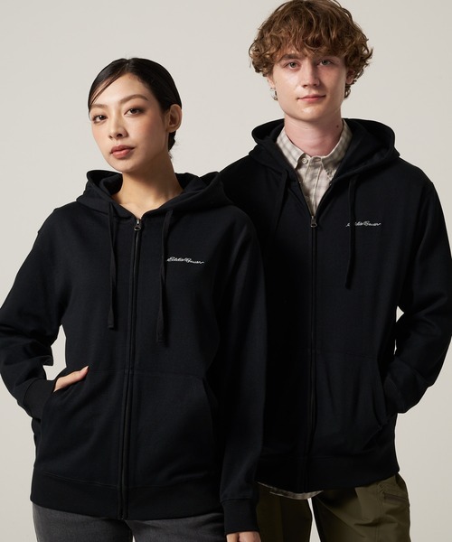 Eddie Bauer（エディーバウアー）の「ダブルフェイスカノコ ジップフーディ（パーカー・メンズ・グレイッシュベージュ/グレー/ブラック/ブラウン・S/M/L/XL/XXL）」の2枚目の写真