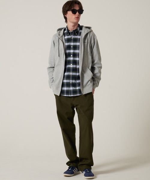 Eddie Bauer（エディーバウアー）の「ダブルフェイスカノコ ジップフーディ（パーカー・メンズ・グレイッシュベージュ/グレー/ブラック/ブラウン・S/M/L/XL/XXL）」の11枚目の写真