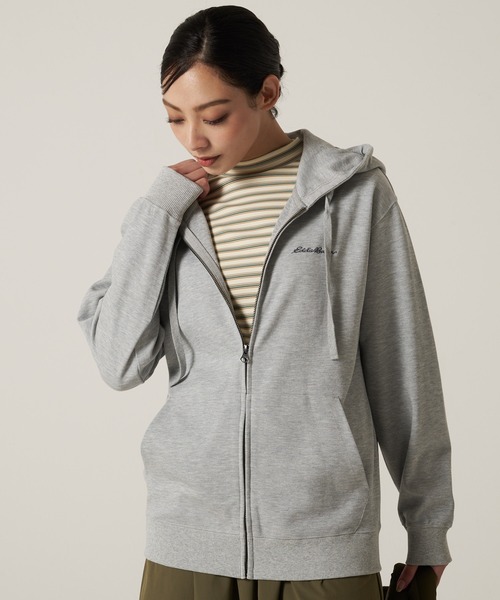 Eddie Bauer（エディーバウアー）の「ダブルフェイスカノコ ジップフーディ（パーカー・メンズ・グレイッシュベージュ/グレー/ブラック/ブラウン・S/M/L/XL/XXL）」の12枚目の写真