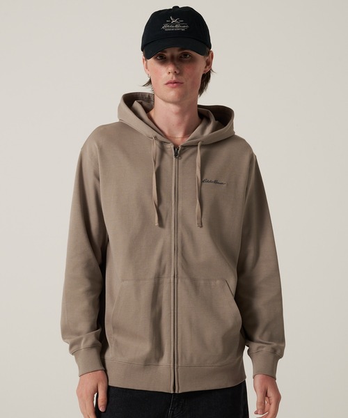 Eddie Bauer（エディーバウアー）の「ダブルフェイスカノコ ジップフーディ（パーカー・メンズ・グレイッシュベージュ/グレー/ブラック/ブラウン・S/M/L/XL/XXL）」の14枚目の写真