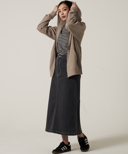 Eddie Bauer（エディーバウアー）の「ダブルフェイスカノコ ジップフーディ（パーカー・メンズ・グレイッシュベージュ/グレー/ブラック/ブラウン・S/M/L/XL/XXL）」の16枚目の写真