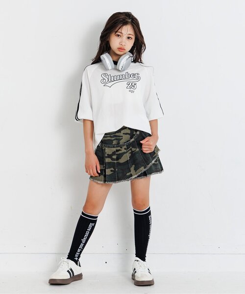 algy（アルジー）の「ラインスニーカー（スニーカー・キッズ・ピンク/ブラック/オフホワイト/ブルー・20/21/22/23/24）」の6枚目の写真