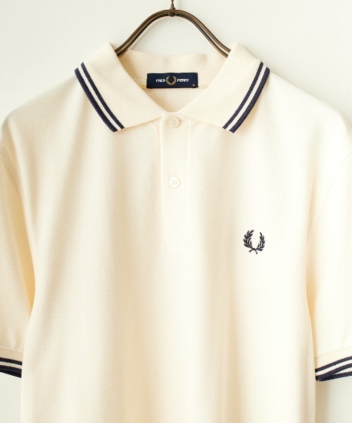 FRED PERRY 半袖ポロシャツ UK 10 新品未使用 FRED PERRY ポロシャツ 「FRED PERRY」SINGLE TIPPED SHIRT M2
