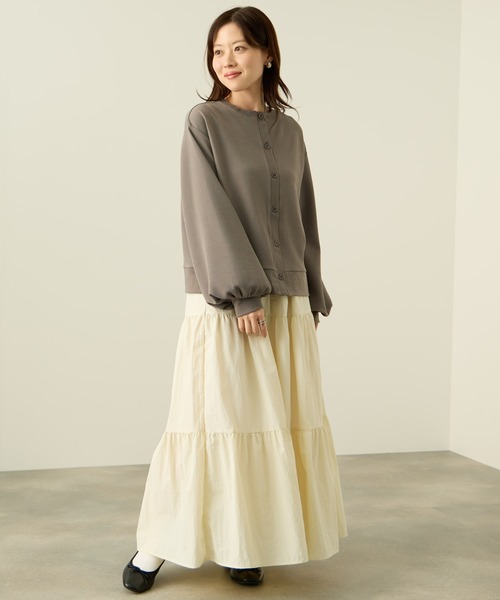 NAVY(ネイビー)の「nAvy ジャガードカーディガン(カーディガン/ボレロ・レディース・ベージュ/ブラック/チャコールグレー・M/L)」の13枚目の写真