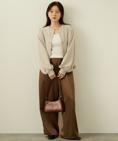 NAVY(ネイビー)の「nAvy ジャガードカーディガン(カーディガン/ボレロ・レディース・ベージュ/ブラック/チャコールグレー・M/L)」の16枚目の写真