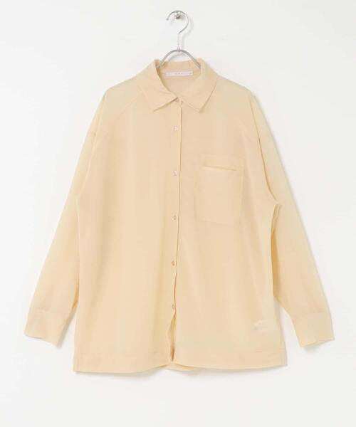 KBF（ケイビーエフ）の「シアールーズシャツ（シャツ/ブラウス・レディース・チャコールグレー/ベージュ/ピンク・ONE）」の11枚目の写真