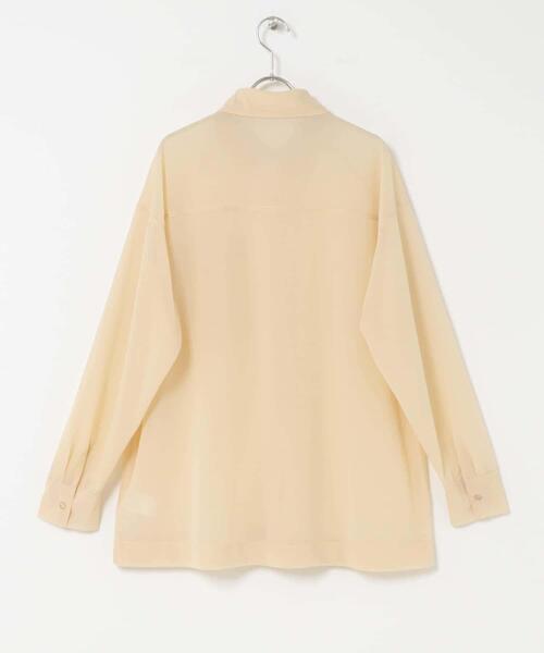 KBF（ケイビーエフ）の「シアールーズシャツ（シャツ/ブラウス・レディース・チャコールグレー/ベージュ/ピンク・ONE）」の13枚目の写真