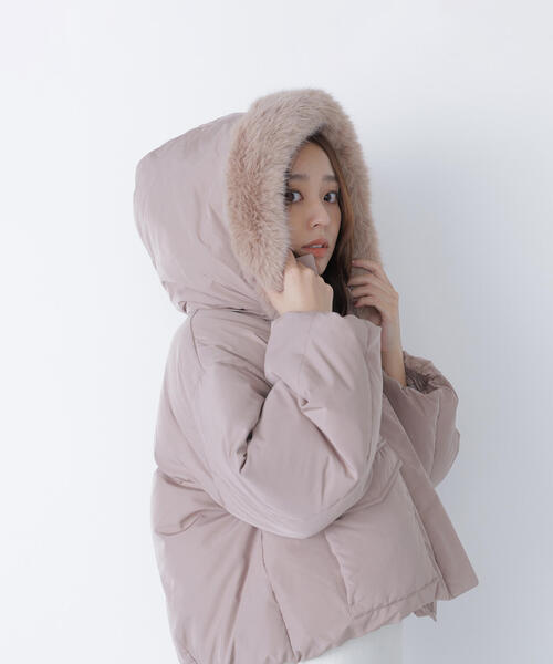 ◇フードファーショートダウン（ダウンジャケット/コート）｜NATURAL