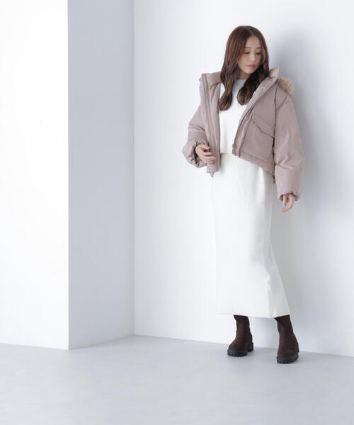 ◇フードファーショートダウン（ダウンジャケット/コート）｜NATURAL