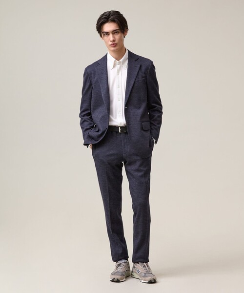 J.PRESS（ジェイプレス）の「快適さとエレガンスを纏う【セットアップ対応 / ストレッチ】SOFAニット ハイグレードジャージー ジャケット（テーラードジャケット・メンズ・ネイビー系8/ブラウン系8/グレー系8・BM/X-LARGE/LARGE/MEDIUM/BL）」の6枚目の写真
