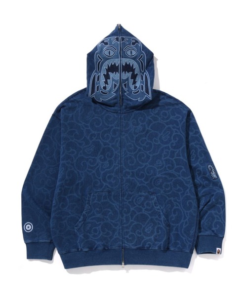 CLOUD CAMO TIGER UPCYCLED RELAXED FIT FULL ZIP HOODIE（パーカー