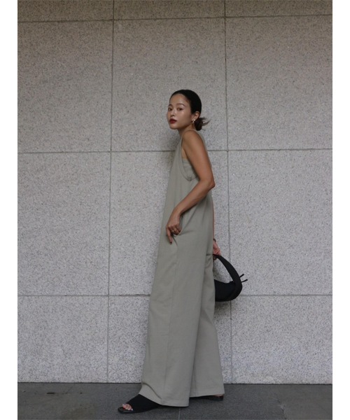 TRUNC(トランクエイティーエイト)の「Layered All In One(サロペット/オーバーオール・レディース・ブラック/カーキ・FREE)」の5枚目の写真