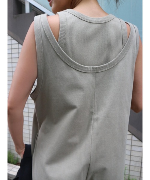 TRUNC(トランクエイティーエイト)の「Layered All In One(サロペット/オーバーオール・レディース・ブラック/カーキ・FREE)」の11枚目の写真