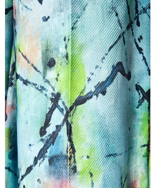 RUMCHE（ラムシェ）の「"Hidamari" Paint Trousers / ヒダマリペイントパンツ（スラックス・レディース・ブルー・SMALL/MEDIUM）」の11枚目の写真