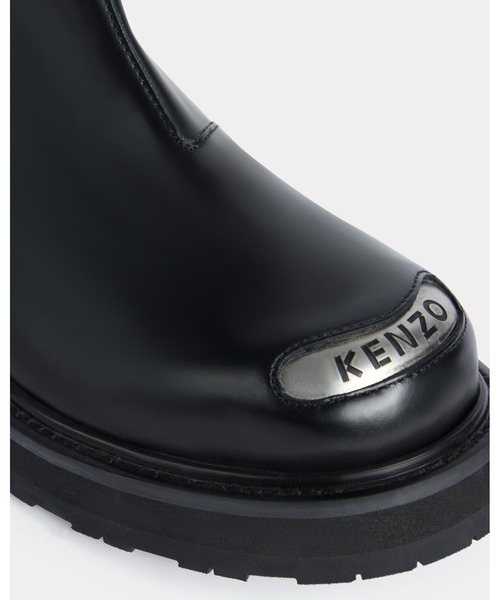 KENZO(ケンゾー)の「'KENZOSMILE' レザー チェルシー ブーツ(ブーツ・メンズ・ブラック系その他・42/41)」の1枚目の写真