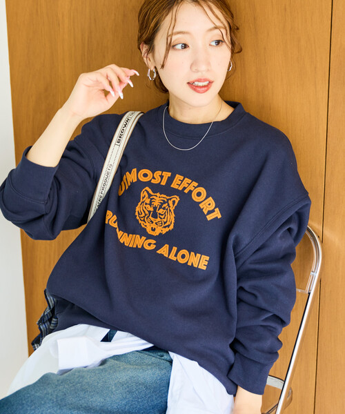 セール】限定展開 アニマル カレッジ フロッキー ロゴ スウェット