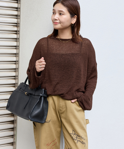 テープヤーンルーズプルオーバー（ニット/セーター）｜JOURNAL