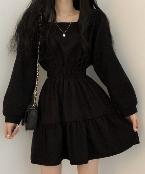 Miniministore(ミニミニストア)の「ティアードミニワンピース ウエストマーク(ワンピース・レディース・ブラック/ワインレッド/アイボリー・FREE)」の21枚目の写真