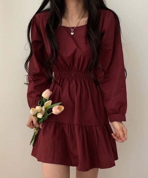 Miniministore(ミニミニストア)の「ティアードミニワンピース ウエストマーク(ワンピース・レディース・ブラック/ワインレッド/アイボリー・FREE)」の20枚目の写真